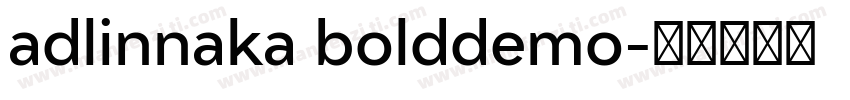 adlinnaka bolddemo字体转换